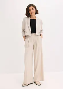 Pantalon à pinces avec doubles plis décoratifs, bonprix