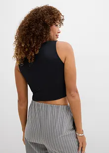 Figurbetontes Cropped Top, Doppelpack (2-tlg. Set), bonprix