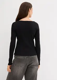 T-shirt côtelé 100% coton, bonprix