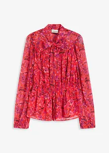 Blouse à lavallière en crêpe, bonprix