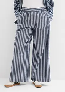 Pantalon palazzo 100% coton, bonprix