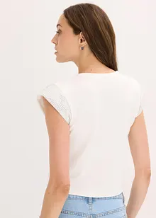 Shirt mit Schulterpolstern, bonprix