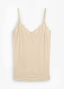 Top avec laine et dentelle, bonprix