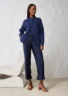 Flared Hose mit Wollanteil, bonprix