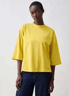 Trapezförmiges Shirt mit Seidenanteil, bonprix