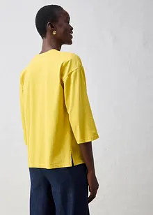 Trapezförmiges Shirt mit Seidenanteil, bonprix