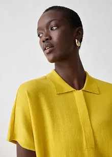 Pull en fine maille avec col polo, bonprix