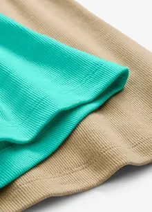 Ripp-Top mit Bio-Baumwolle (2er Pack), bonprix