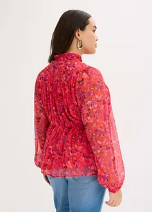 Blouse à lavallière en crêpe, bonprix