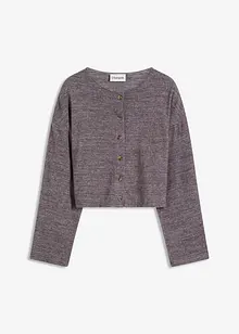 Gilet en fine maille côtelée, bonprix