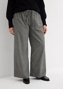 Pantalon palazzo aspect laine, bonprix