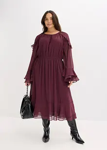 Chiffonkleid mit Volants, bonprix