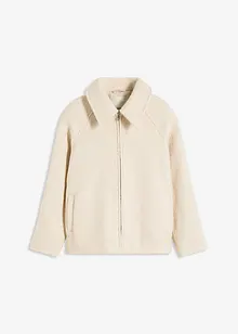 Blouson en maille bouclette douce, bonprix
