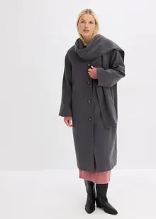 Oversize-Mantel aus softem Viskose-Mix mit zwei dezenten Nahttaschen, bonprix