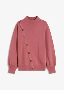 Pull à boutonnage asymétrique, bonprix