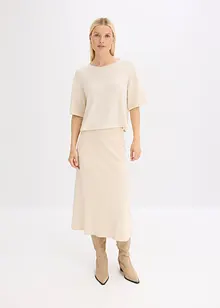 T-shirt court et boxy, bonprix