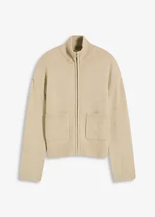 Gilet zippé en maille, bonprix
