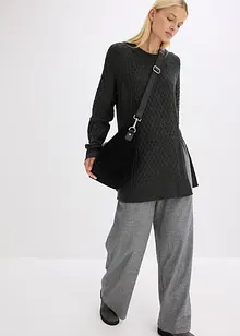 Longpullover aus fließendem Viskose-Mix, bonprix