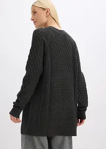 Longpullover aus fließendem Viskose-Mix, bonprix
