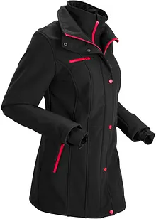 Veste longue en softshell extensible et déperlant, bonprix