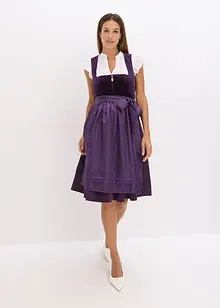 Dirndl mit Samt in Midilänge (2-tlg.Set), bonprix