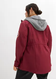 wasserabweisende Softshell-Longjacke, 2 in 1-Optik, bonprix