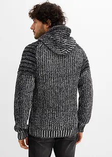 Pull à capuche et détails motard, bonprix