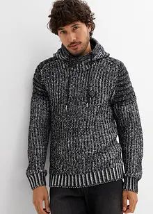 Pull à capuche et détails motard, bonprix
