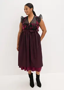 Dirndl avec velours en longueur midi (ens. 2 pces), bonprix