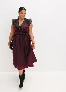 Dirndl mit Samt in Midilänge (2-tlg.Set), bonprix