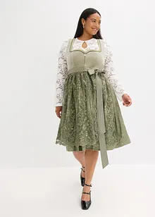 Dirndl mit Pailletten Schürze (2-tlg.Set), bonprix