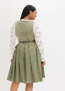 Dirndl mit Pailletten Schürze (2-tlg.Set), bonprix