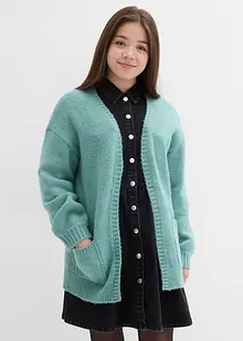Gilet long en maille, bonprix