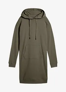 Robe sweat à capuche en coton, bonprix