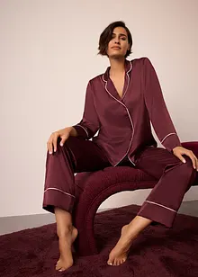 Pyjama tissé en satin, bonprix