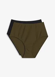 Lot de 2 bas de bikini taille haute, bonprix