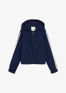 Trainingsjacke mit sportivem Streifen, bonprix