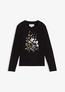 Langarmshirt aus purer Baumwolle, bonprix