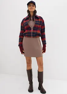 Rippkleid aus elastischem Baumwoll-Mix, bonprix