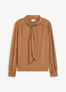 Shirt mit Viskose und Satinschluppe, bonprix