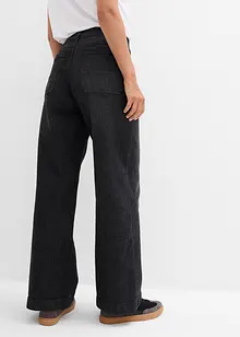 Jean large taille mi-haute avec poches plaquées, bonprix