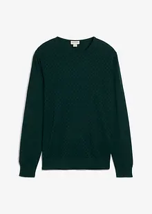 Pull en fine maille avec laine mérinos, bonprix