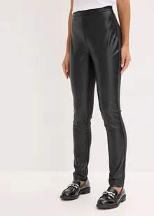 Lederimitat-Hose im Punto di Roma Mix, bonprix