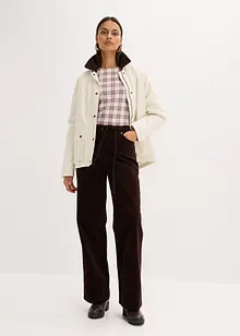 Weite Cordhose mit Bindegürtel, bonprix