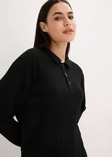 Weit geschnittener Loungewear Hausanzug aus weicher Rippe, bonprix