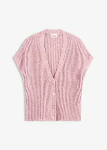 Strick-Weste mit dekorativen Knöpfen und Wollanteil, bonprix