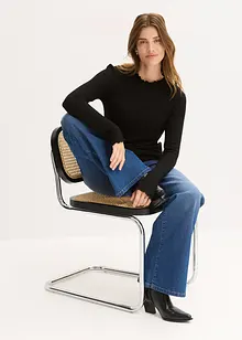 Rippshirt aus Viskose-Mix, bonprix