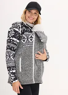 Fleece-Umstands- und Tragejacke, bonprix