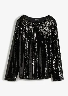 Blouse en paillettes, bonprix