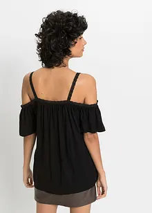 Cold-Shoulder-Shirt aus softer Viskose, bonprix